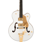 Synchromatic Falcon Hollow Body Single-Cut with Bigsby, Ebony Fingerboard, Snowcrest White - Regent Sounds