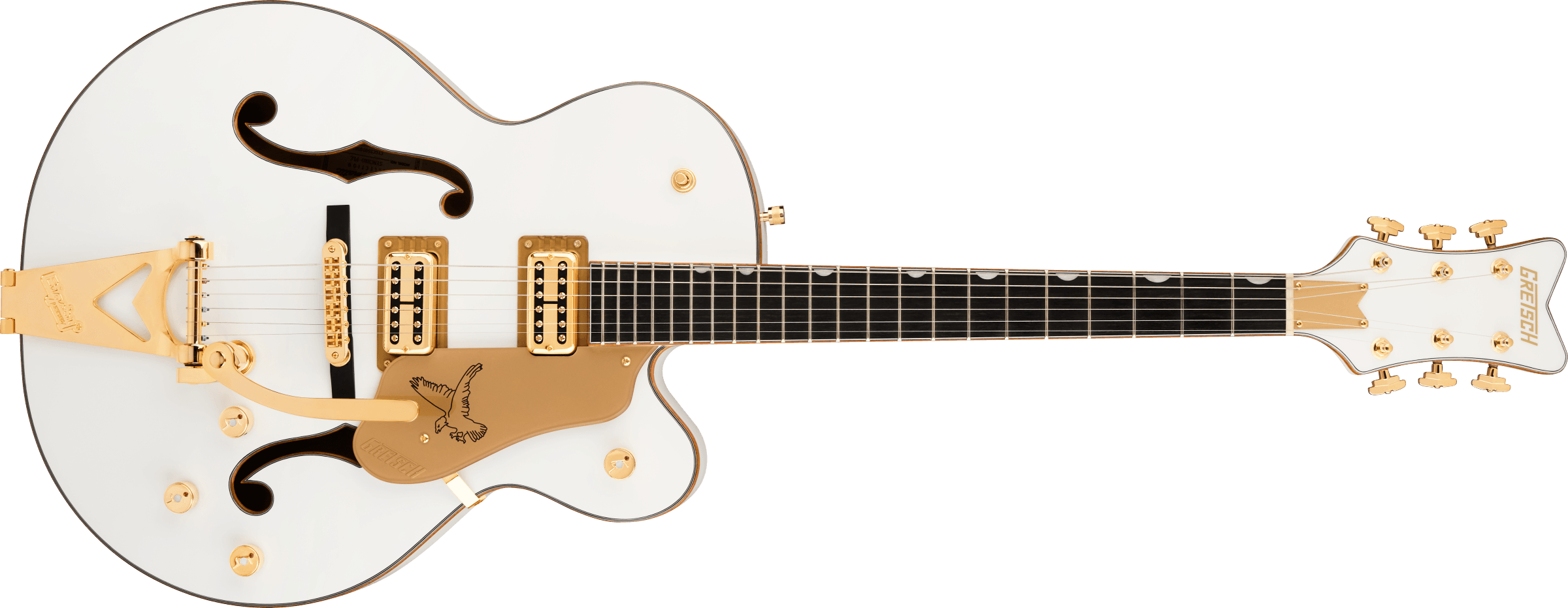 Synchromatic Falcon Hollow Body Single-Cut with Bigsby, Ebony Fingerboard, Snowcrest White - Regent Sounds