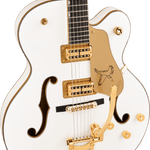 Synchromatic Falcon Hollow Body Single-Cut with Bigsby, Ebony Fingerboard, Snowcrest White - Regent Sounds