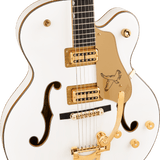 Synchromatic Falcon Hollow Body Single-Cut with Bigsby, Ebony Fingerboard, Snowcrest White - Regent Sounds