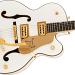 Synchromatic Falcon Hollow Body Single-Cut with Bigsby, Ebony Fingerboard, Snowcrest White - Regent Sounds
