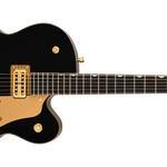 Synchromatic Falcon Hollow Body Single-Cut with Bigsby, Ebony Fingerboard, Black - Regent Sounds