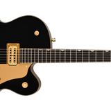 Synchromatic Falcon Hollow Body Single-Cut with Bigsby, Ebony Fingerboard, Black - Regent Sounds