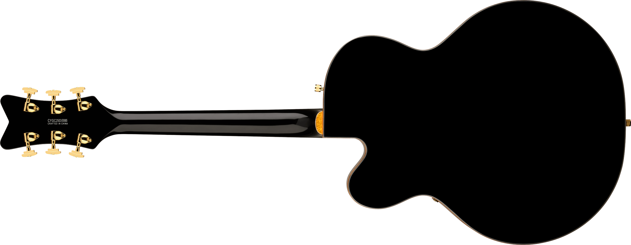Synchromatic Falcon Hollow Body Single-Cut with Bigsby, Ebony Fingerboard, Black - Regent Sounds