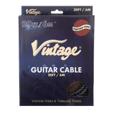 Vintage 20ft Braided Guitar Cable - Regent Sounds