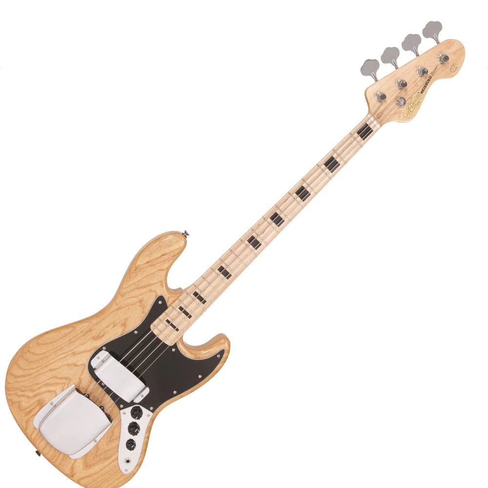 Vintage VJ74 Bass, Maple Board, Natural - Regent Sounds