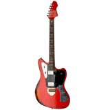 Valiant - Jupiter Fiesta Red Over Sunburst Distressed - Regent Sounds