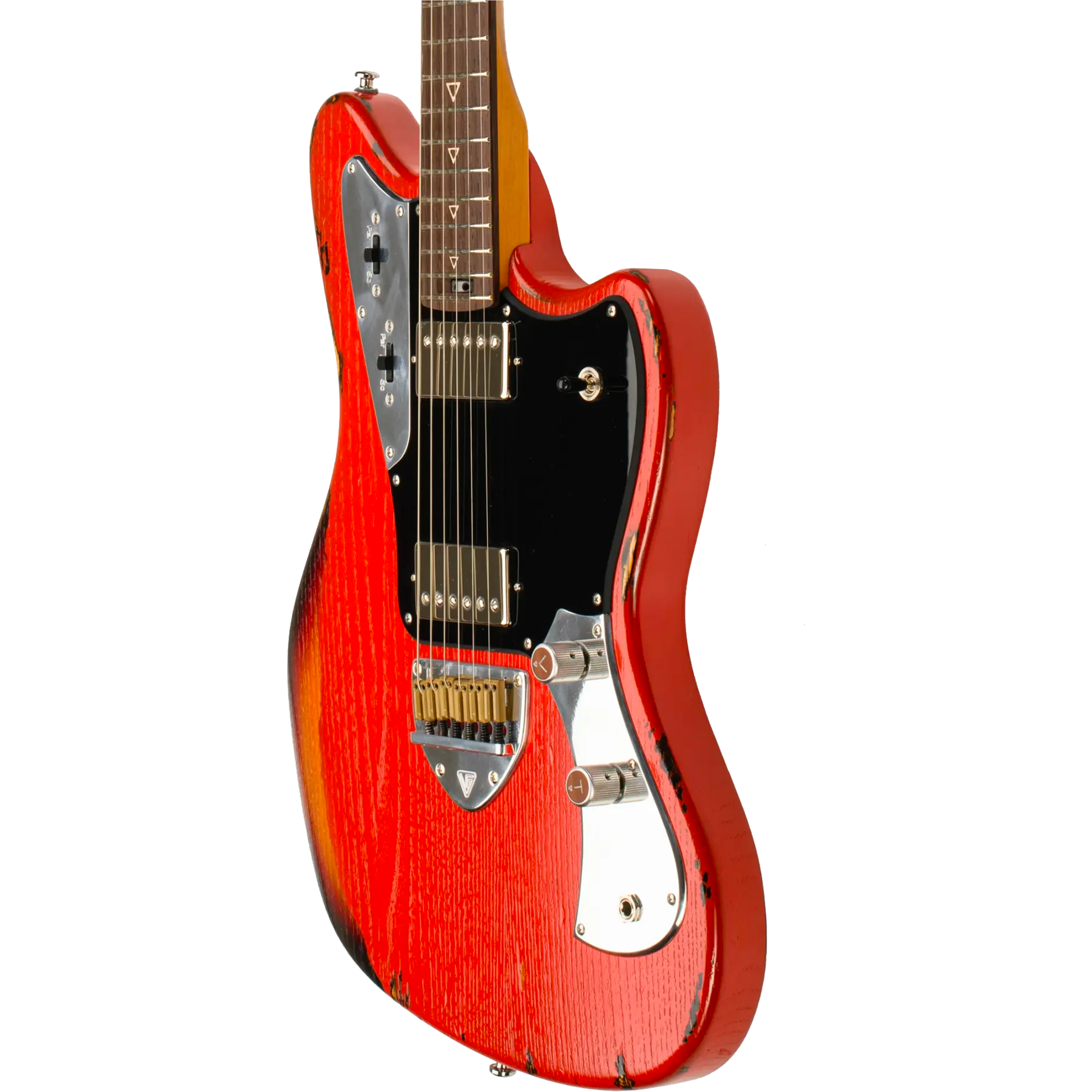 Valiant - Jupiter Fiesta Red Over Sunburst Distressed - Regent Sounds