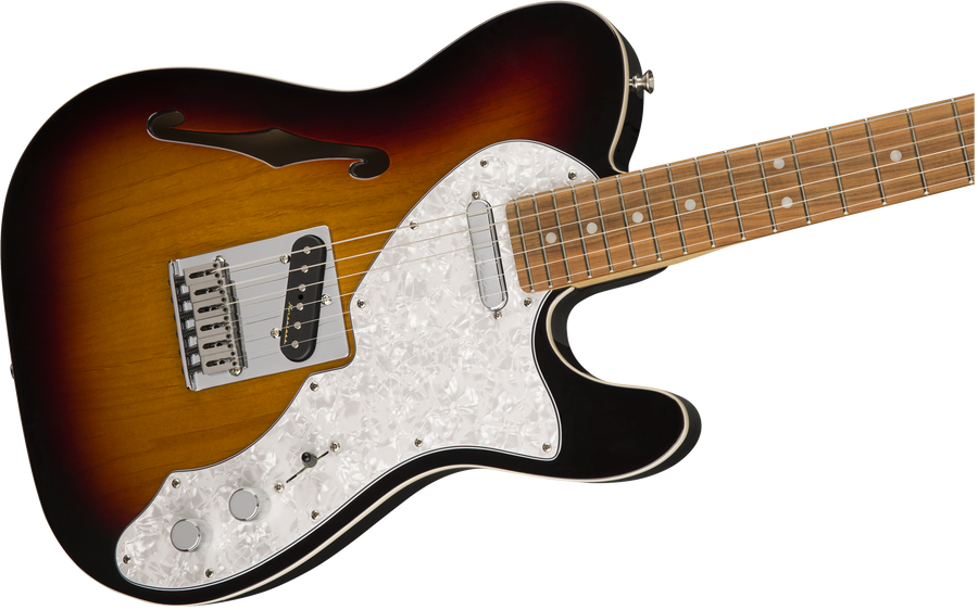 Fender Deluxe Tele Thinline 3 Tone Sunburst PF - Regent Sounds