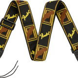 Fender 2" Monogrammed Strap Black/Yellow/Brown - Regent Sounds