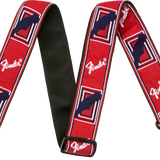 Fender 2" Monogrammed Strap Red/White/Blue - Regent Sounds