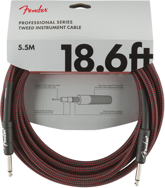 Fender Professional Series 18.6' Cable Red Tweed - Regent Sounds
