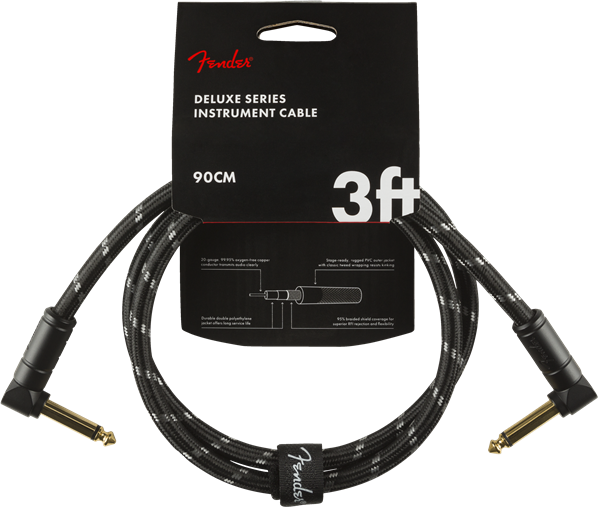 Fender Deluxe Series 3' Cable Angle Black Tweed - Regent Sounds