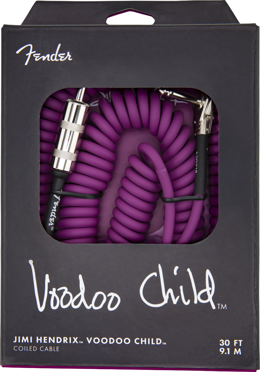 Fender Jimi Hendrix Voodoo Child Cable Purple 30' - Regent Sounds
