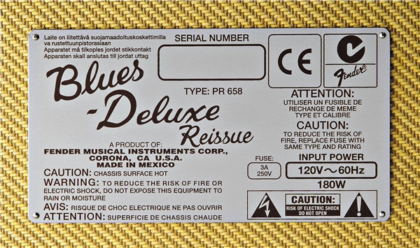 Fender Blues Deluxe Tweed - Regent Sounds