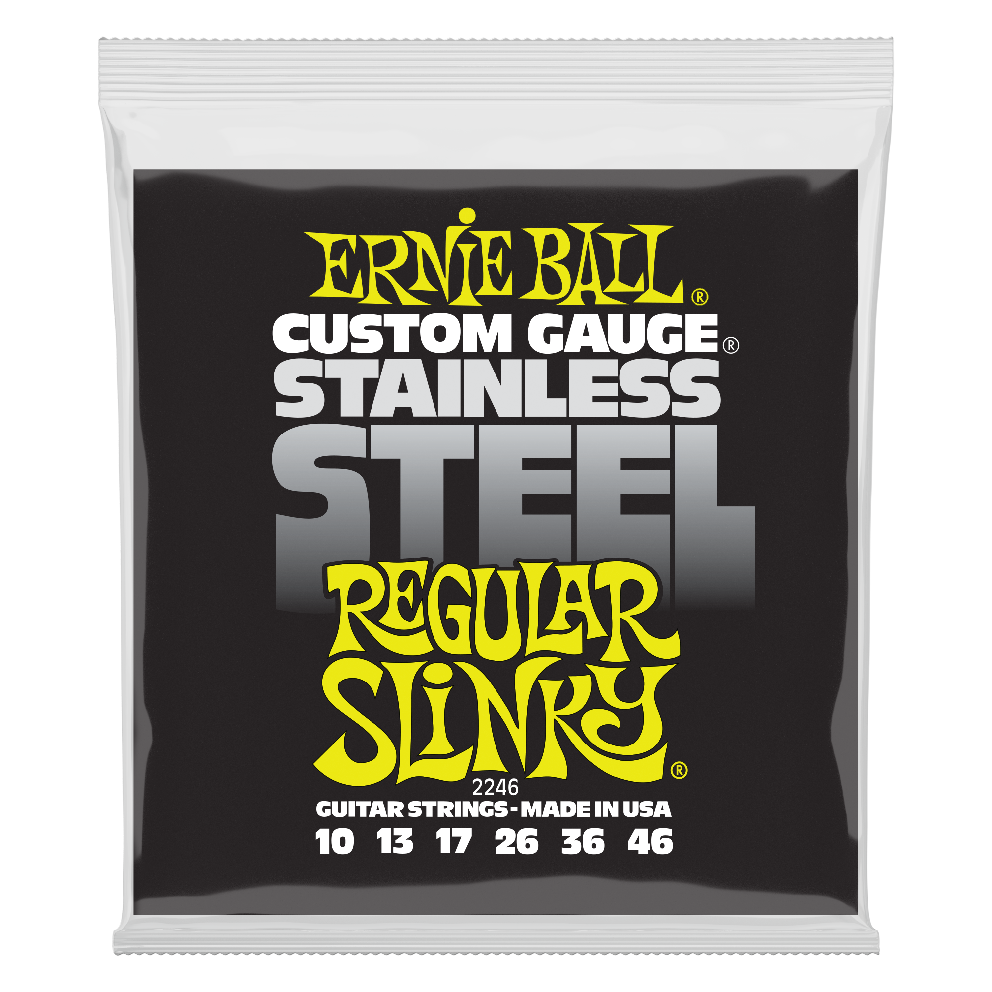 Ernie Ball Stainless Steel Regular Slinky 10-46 - Regent Sounds