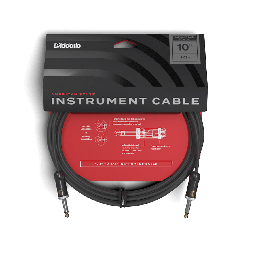 D'addario Planet Waves American Stage Cable 10ft - Regent Sounds