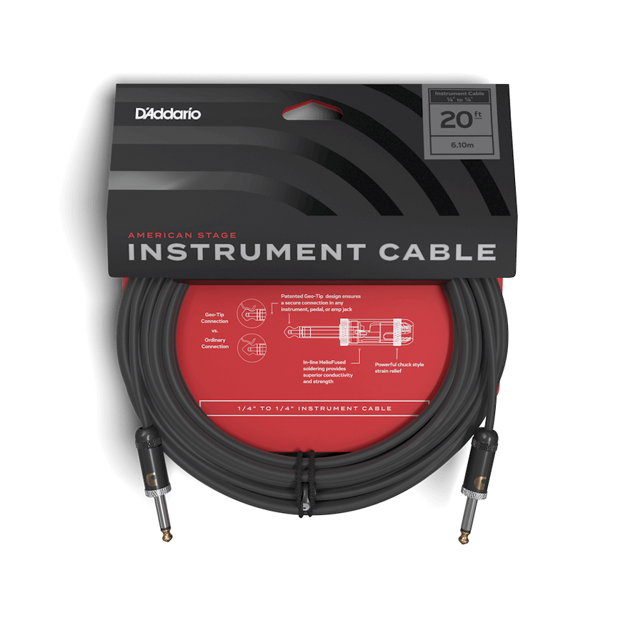 D'addario Planet Waves American Stage Cable 20ft - Regent Sounds