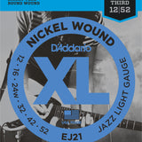 D'Addario EJ21 Nickel Jazz Light 12-52 - Regent Sounds