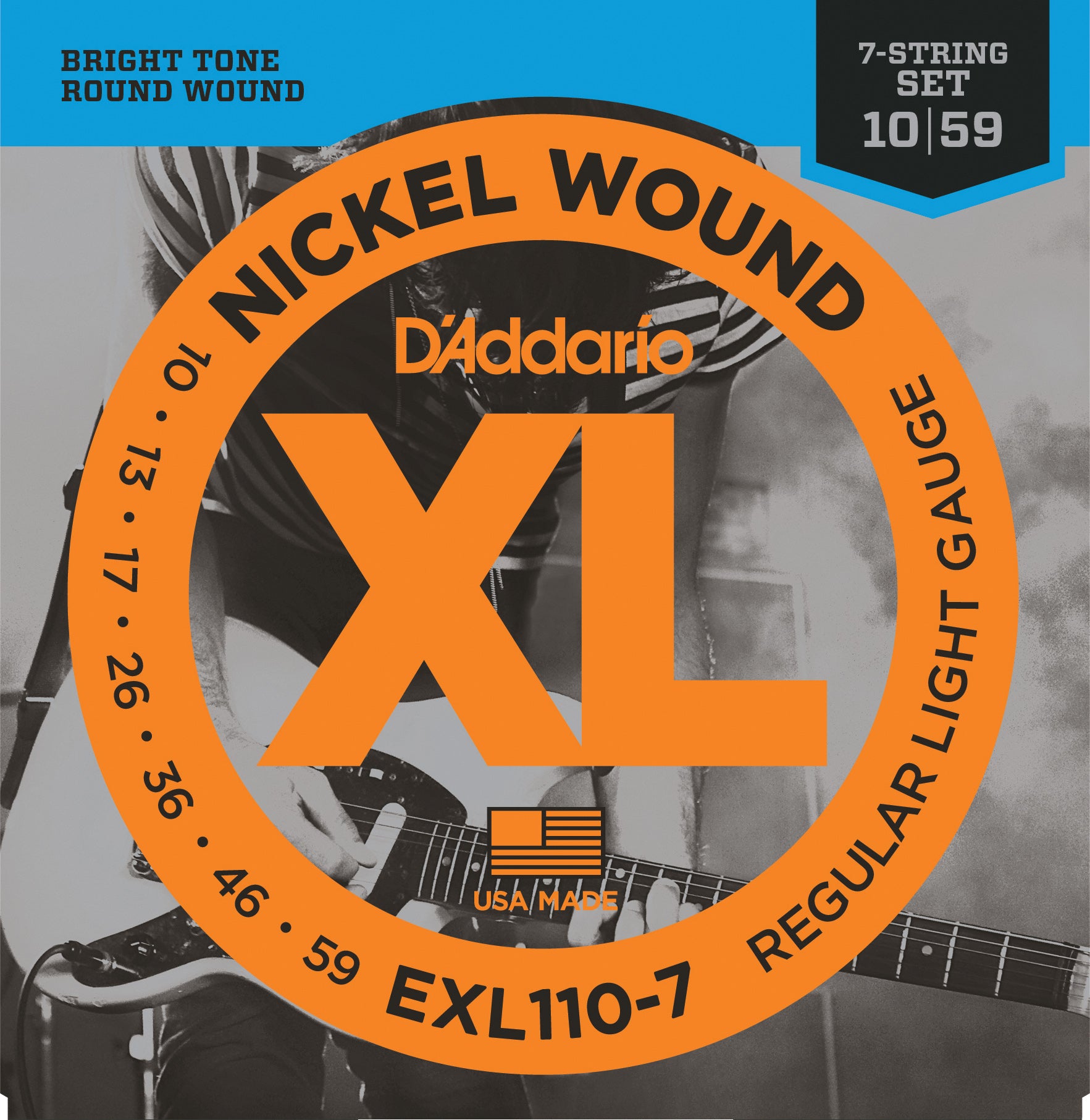 D'Addario EXL110-7 10-59 - Regent Sounds