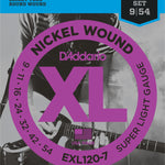 D'Addario EXL120-7 Guitar Strings 09-54 - Regent Sounds