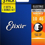 Elixir Electric Nanoweb 010-046 Three Pack - Regent Sounds