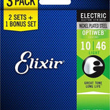 Elixir Electric Optiweb 010-046 Three Pack - Regent Sounds