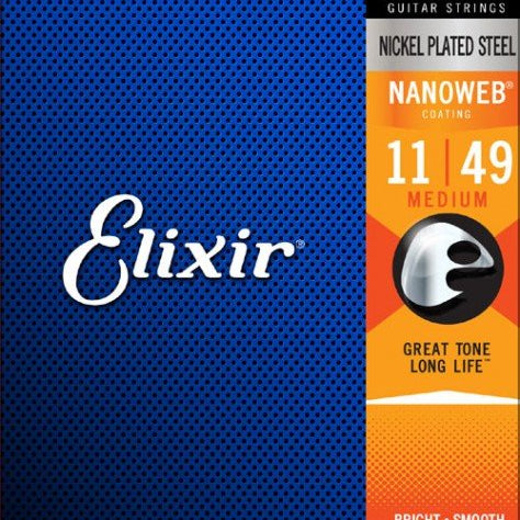 Elixir Nanoweb Electric Medium 11-49 - Regent Sounds