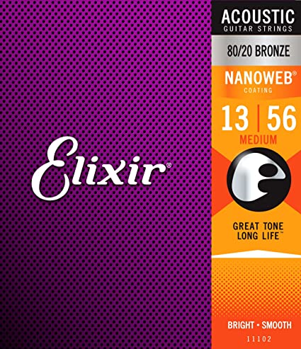 Elixir Nanoweb Acoustic 80/20 Medium 13-56 - Regent Sounds