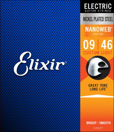 Elixir Nanoweb Electric Custom Light 9-46 - Regent Sounds
