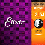 Elixir Nanoweb Acoustic Phosphor Bronze Light 12-53 - Regent Sounds