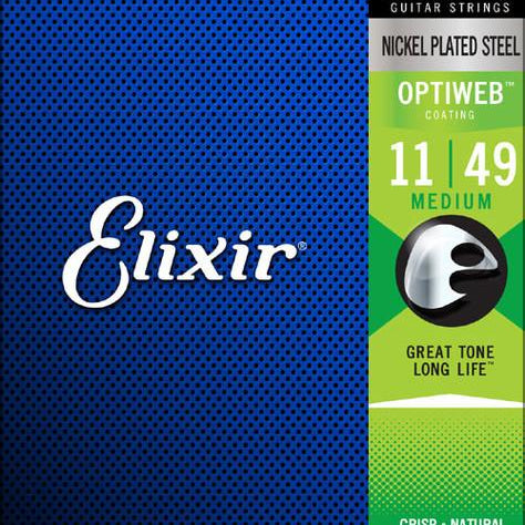 Elixir Optiweb Electric Medium 11-49 - Regent Sounds