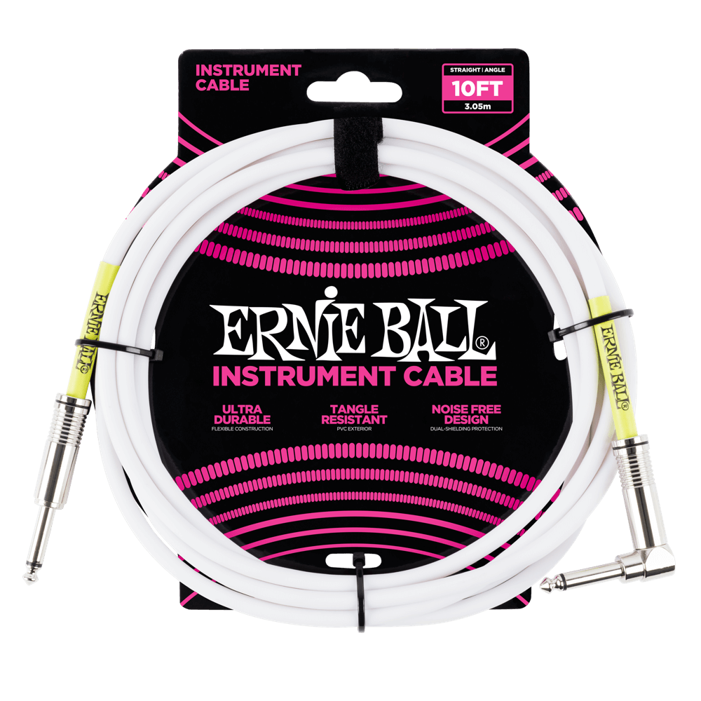Ernie Ball Ultraflex 10ft Cable White - Regent Sounds