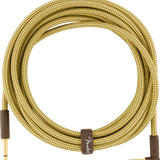 Fender  Deluxe Series Instrument Cable, Straight/Angle, 18.6', Tweed - Regent Sounds