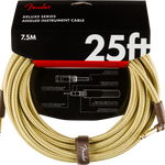 Fender Deluxe Series Instrument Cable, Straight/Angle, 25ft - Regent Sounds