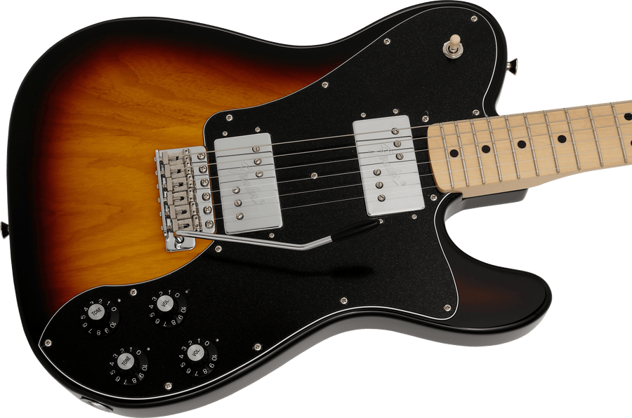 Fender Made in Japan Limited 70s Telecaster Deluxe, with Tremolo, Maple Fingerboard, 3-Colour Sunburst - Regent Sounds