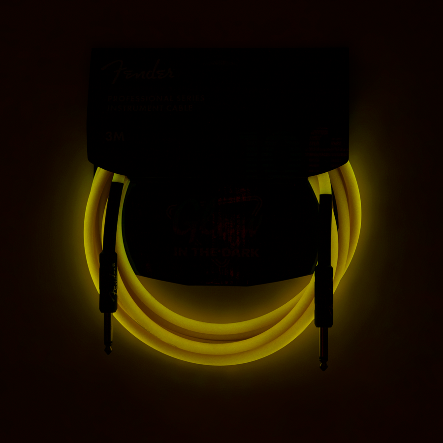 Fender Professional Glow in the Dark Cable, Orange, 10' - Regent Sounds