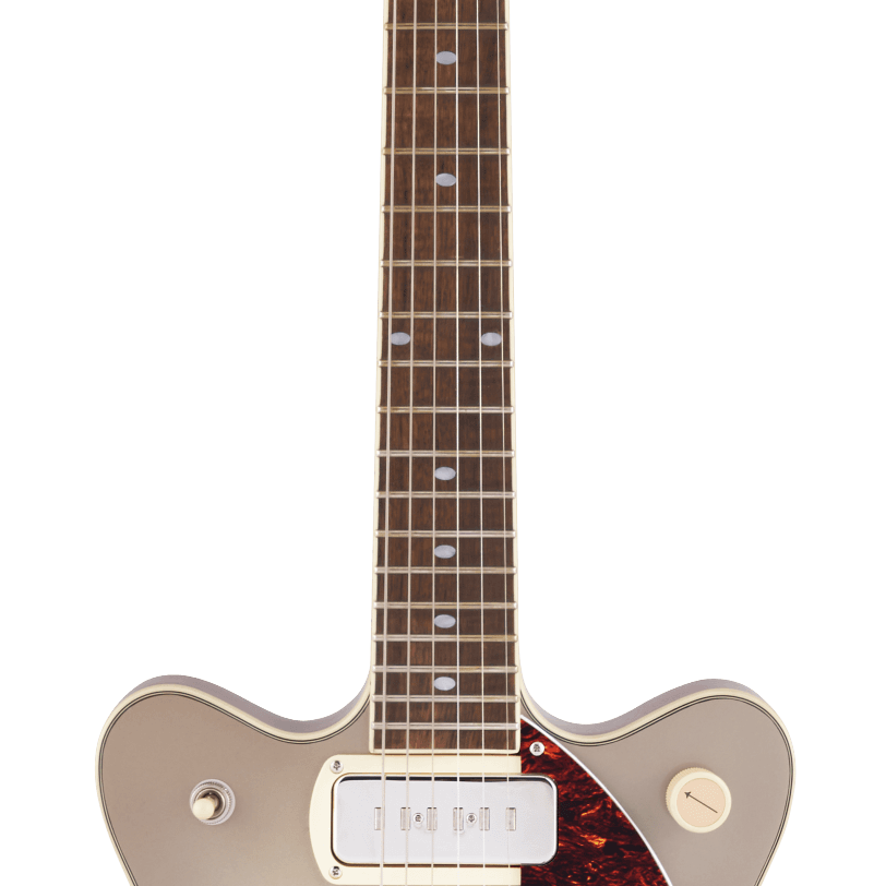 Gretsch G2655T-P90 Streamliner Jr. Double-Cut P90, Two-Tone Sahara Metallic and Vintage Mahogany Stain - Regent Sounds