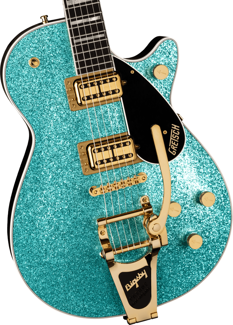 Gretsch G6229TG Limited Edition Players Edition Sparkle Jet BT with Bigsby, Ocean Turquoise Sparkle - Regent Sounds