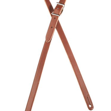 Gretsch Vintage Leather Guitar Strap, Walnut - Regent Sounds