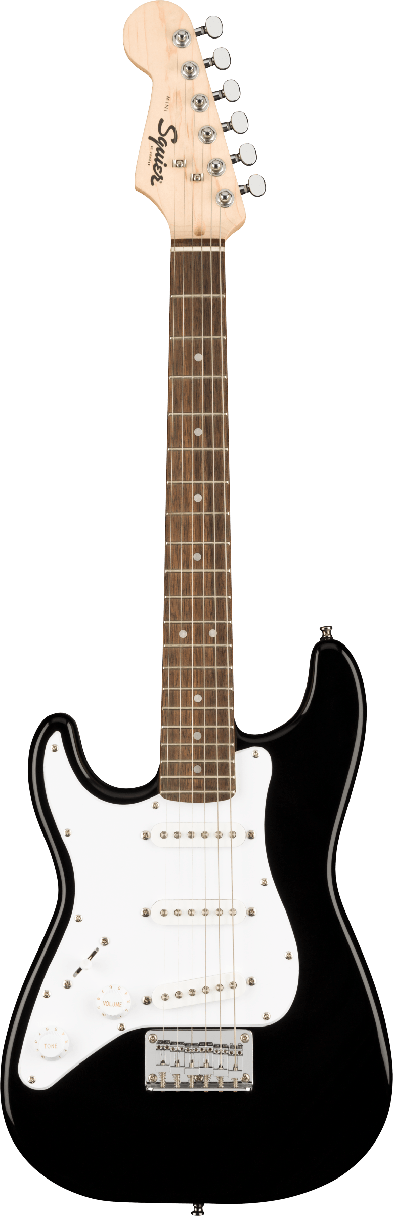 Squier Mini Stratocaster Left-Handed, Laurel Fingerboard, Black - Regent Sounds