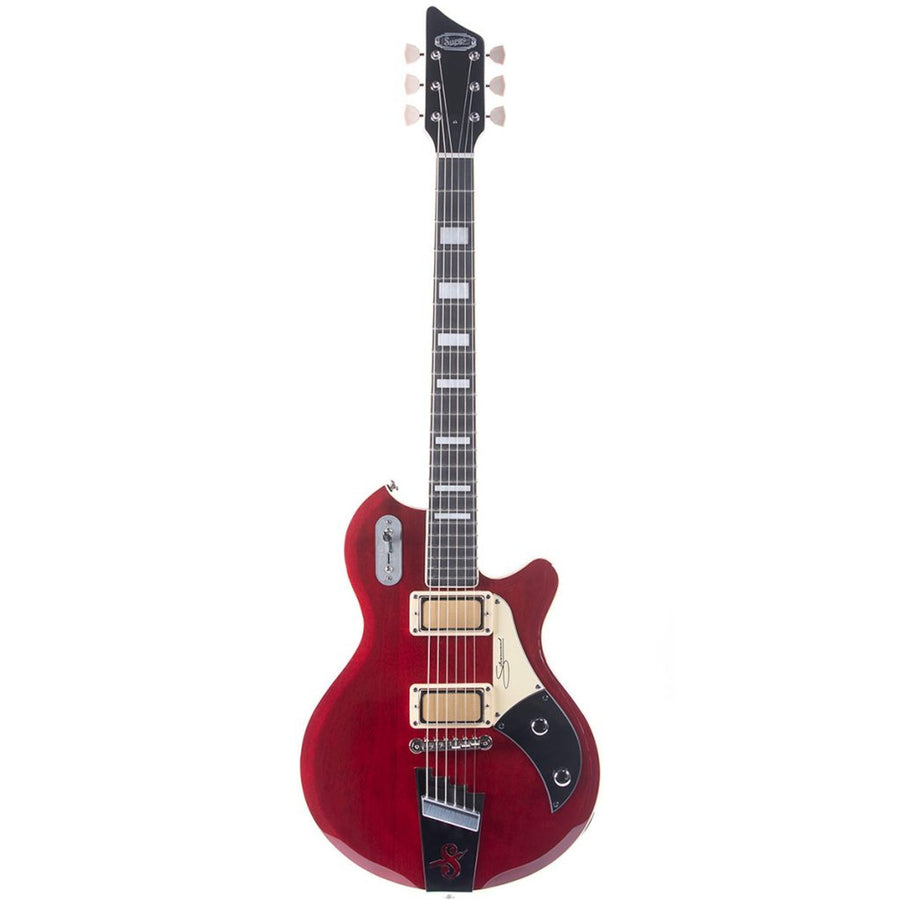 Supro Silverwood Trans Cherry Red - Regent Sounds