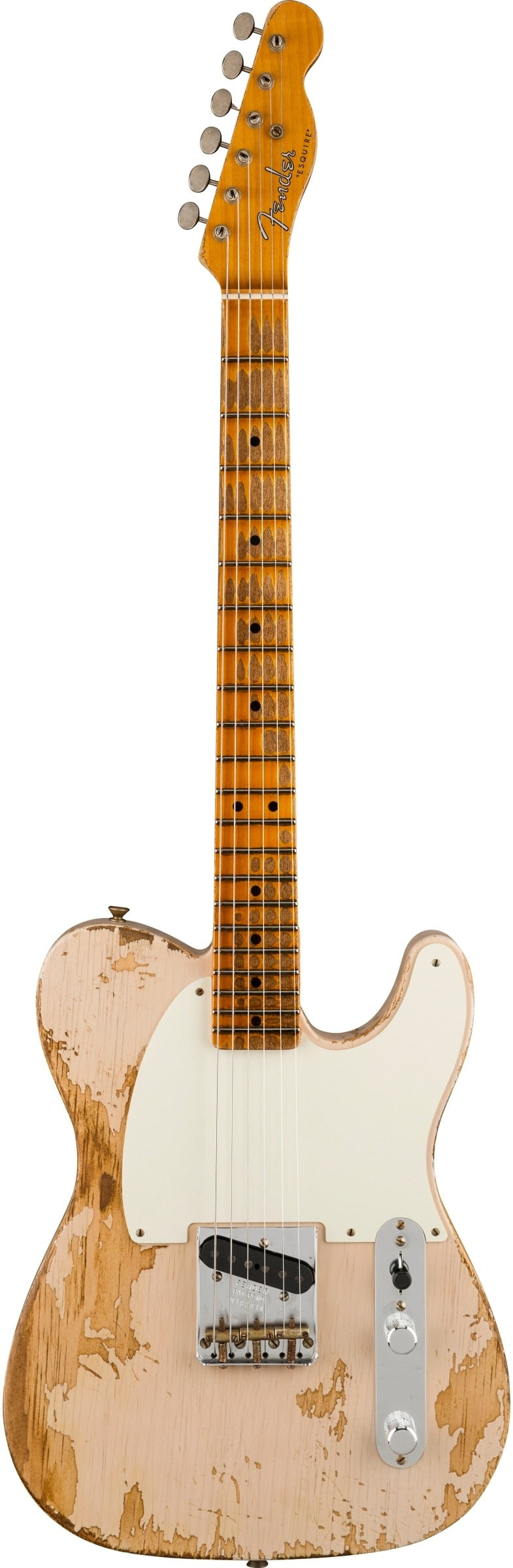 Fender Custom Shop Ltd Ed 50s Pine Esquire Super Heavy Relic Aged White Blonde #R105844 - Regent Sounds
