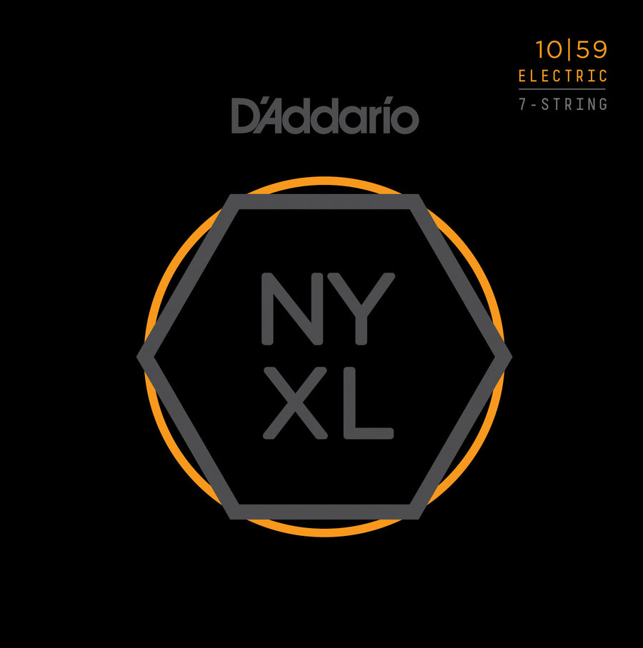 D'Addario NYXL1059 7-String Electric Guitar Strings Regular Light 10-59 - Regent Sounds