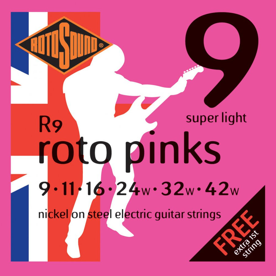 Rotosound R9 Roto Pinks 9-42 - Regent Sounds